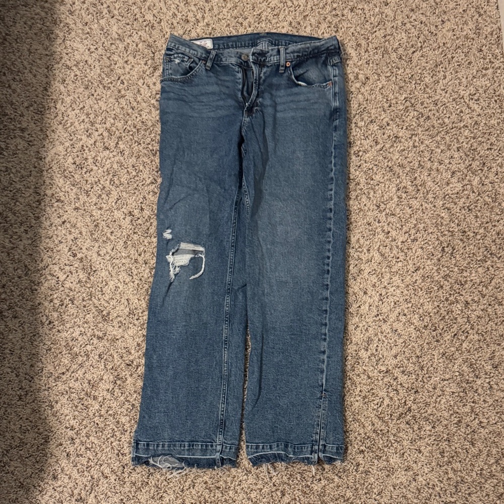GAP Mid Rise Loose Fit Jeans - Blue